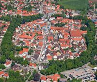 Luftblick auf den Stadtwall